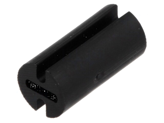 Afstandbus; LED; Øext: 4,5mm; ØLED: 3mm; L: 9mm; zwart; UL94V-2 Afstandbus; LED; Øext: 4,5mm; ØLED: 3mm; L: 9mm; zwart; UL94V-2